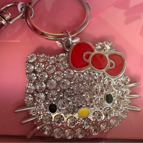 New gorgeous Hello Kitty keychain and necklace set,rhinestones,sparkling✨ - Picture 4 of 11